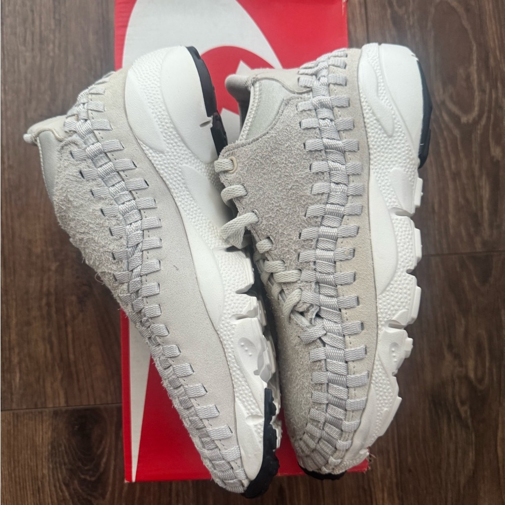 Nike Air Footscape Woven Chukka Light Bone 7.5 Men New with Box